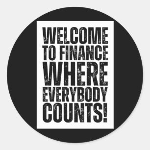 Adesivo Engraçado do Office Finance Sticker