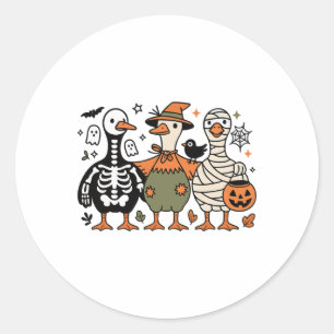 Adesivo Engraçado Doido de Bobo-Fantasma do Halloween