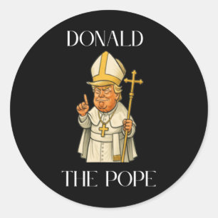 Adesivo Engraçado Donald Trump Pope Meme Engraçado