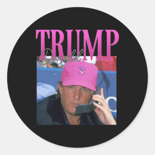 Adesivo Engraçado Donald Trump Sinto minha falta, mas Y2k 