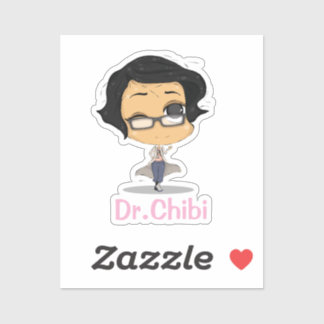 Adesivo Engraçado Dr. Chibi Sticker_ Healthcare Heroes