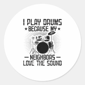 Adesivo Engraçado Drummer Diz| Presentes para músicos
