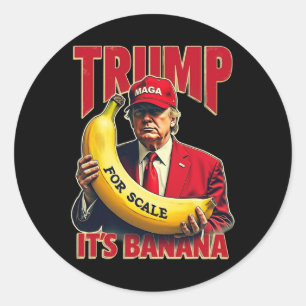 Adesivo Engraçado é Banana para Scales Trump 1