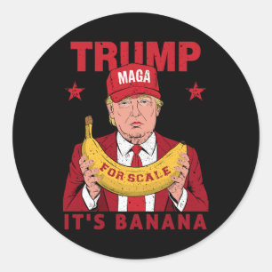 Adesivo Engraçado é Banana para Scales Trump Vintage Men W