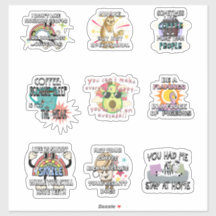 Engraçado e sarcástico vinílicos