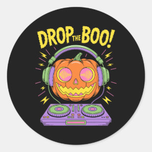 Adesivo Engraçado Edm Dj Halloween Pumpkin