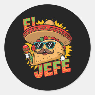 Adesivo Engraçado El Jefe Cinco De Mayo Homens Mexicanos