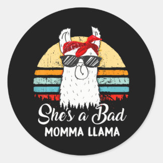 Adesivo Engraçado Ela é uma Má Mãe Llama Mama