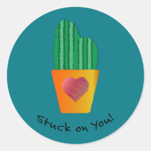 Adesivo Engraçado Em Cactus