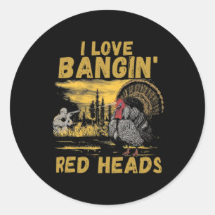 Adesivo Engraçado Eu Adoro Ngin 'Red Head Hunting Season T