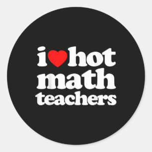 Adesivo Engraçado Eu Adoro Professores de Matemática Quent