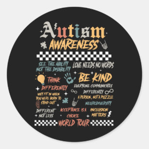 Adesivo Engraçado Eu Agitar O Autismo Mundial Do Espectro