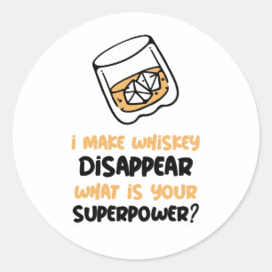 Adesivo Engraçado Eu Fazer Whiskey Desaparecer