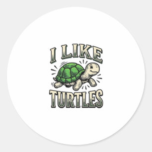 Adesivo Engraçado Eu Gosto de Tartarugas Camisa Vintage de