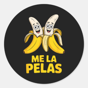 Adesivo Engraçado eu me lasco pelas bananas personagens hu