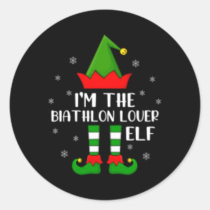 Adesivo Engraçado, eu sou o Elf C do Biathlon Lover
