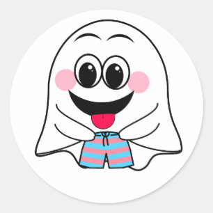 Adesivo Engraçado Fantasma emoji!