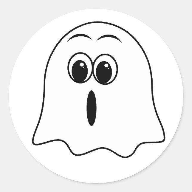 Adesivo Engraçado Fantasma emoji! (Frente)