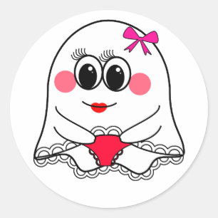 Adesivo Engraçado Fantasma emoji!