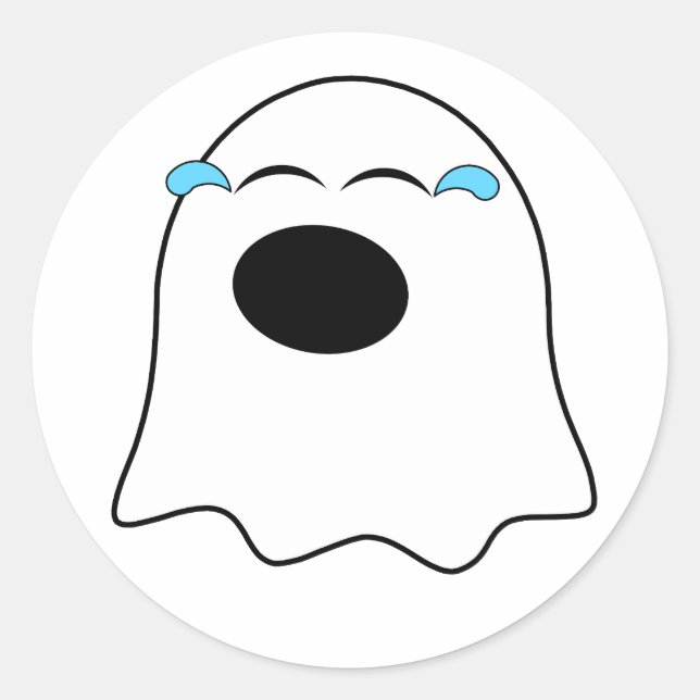 Adesivo Engraçado Fantasma emoji! (Frente)