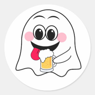 Adesivo Engraçado Fantasma emoji!