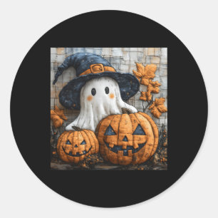 Adesivo Engraçado Fantasma Pumpkin Bonito Patches de Hallo