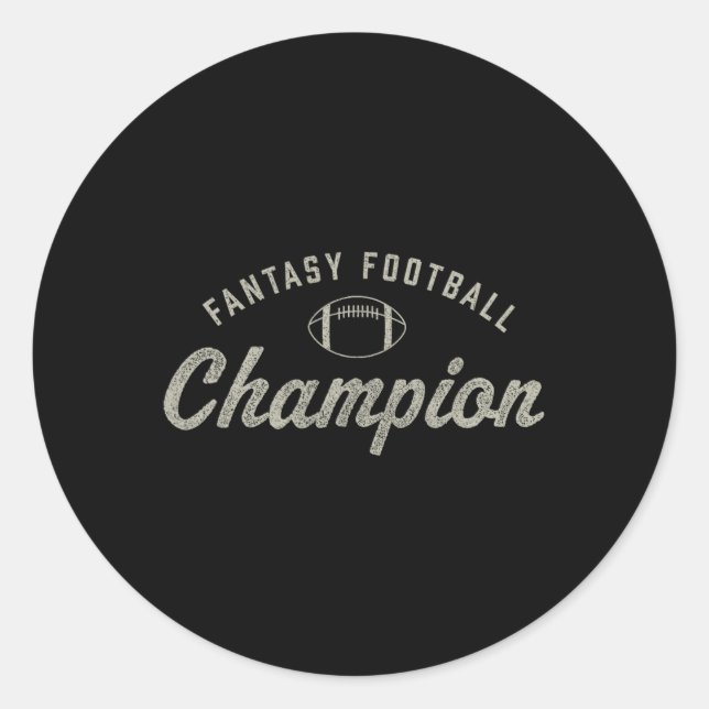 Adesivo Engraçado Fantasy Futebol Campeão da Festa C (Frente)