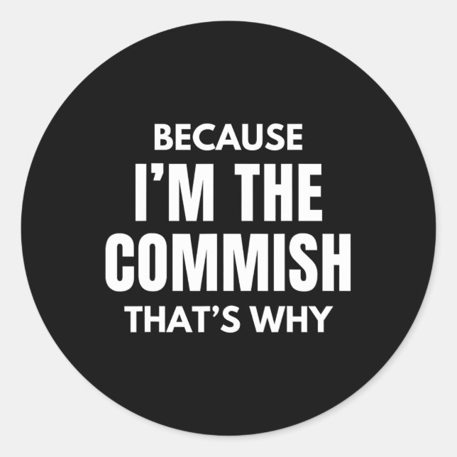 Adesivo Engraçado Fantasy, porque eu sou o... (Frente)