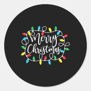 Adesivo Engraçado Feliz Natal Luzes Xmas Homens Mulheres