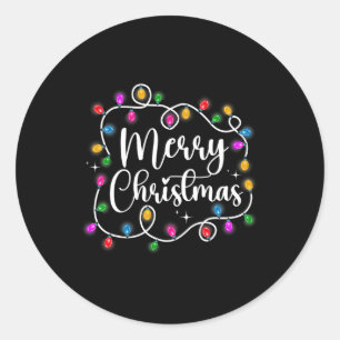Adesivo Engraçado Feliz Natal Luzes Xmas Homens Mulheres