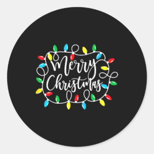 Adesivo Engraçado Feliz Natal Luzes Xmas Homens Mulheres
