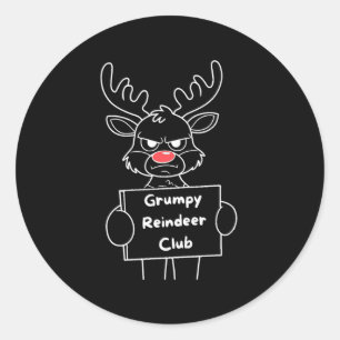 Adesivo Engraçado Feliz Natal Mpy Reindeer Club Festivo Re