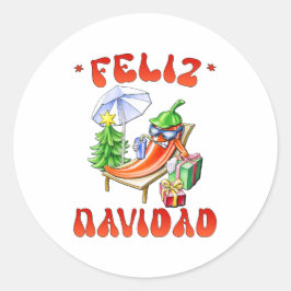 Adesivo Engraçado Feliz Navidad, Feliz Natal Feliz Chili