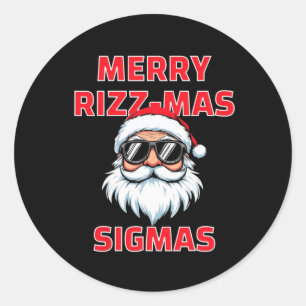 Adesivo Engraçado Feliz Rizzmas Sigmas Faculdade de Adoles