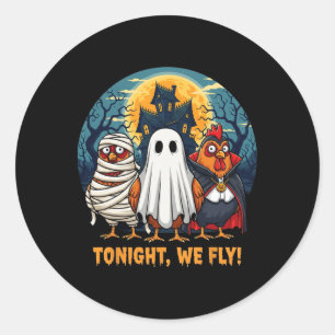 Adesivo Engraçado Figurino De Halloween Hoje À Noite Nós V