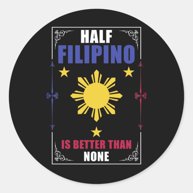 Adesivo Engraçado Filipino Americano Filipinas Pinoy Pinay (Frente)