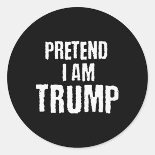 Adesivo Engraçado Fingir Eu Sou Trump Halloween Costu Polí