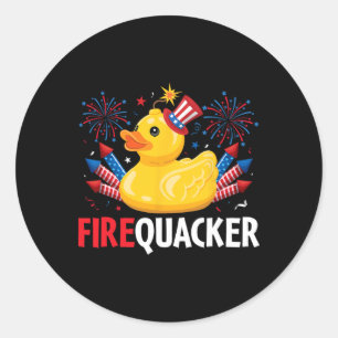 Adesivo Engraçado Firecracker Duck 4 De Julho