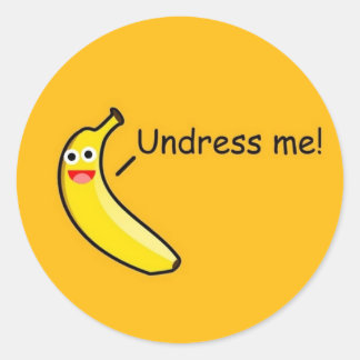 Adesivo Engraçado fruta de Banana Humorístico