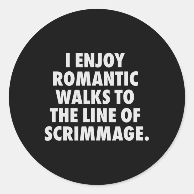 Adesivo Engraçado Futebol Lineman Para Homens Ofensivos (Frente)