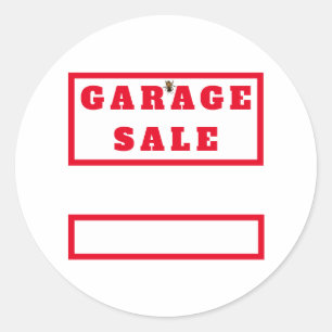 Adesivo Engraçado Garage Sale