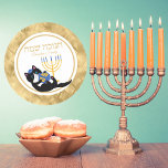 Adesivo Engraçado Gato Dourado Menorah judeu hebraico Hanu<br><div class="desc">Engraçado Gato Dourado Menorah Dreidel judeu hebraico Hanukkah Stickers</div>