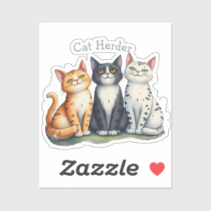 Adesivo Engraçado Gato Herdado Cote Gato Lover