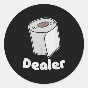 Adesivo Engraçado Gift do Dealer de Papel de Banheiro Humo