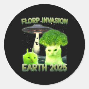 Adesivo Engraçado Glerp Glorp Alienígena Engraçada Cat Mem