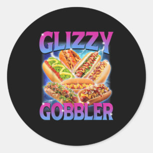 Adesivo Engraçado Glizzy Gobbler Meme Hilariary Hot Dog Gl