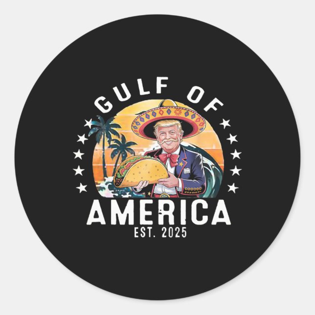 Adesivo Engraçado Golfo Dos Eua.américa Leste 2025 Preside (Frente)