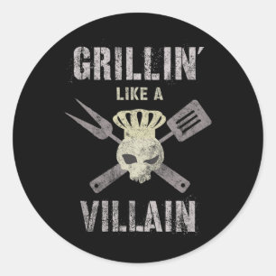 Adesivo Engraçado Grillin Como Villain Gangster Chef Summe