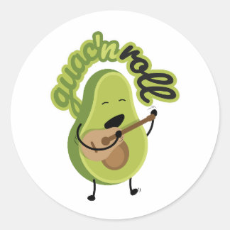 Adesivo Engraçado Guac e Roll Avocado Sticker