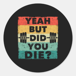 Adesivo Engraçado Gym Trabalhando Humor Motivação Sim Mas